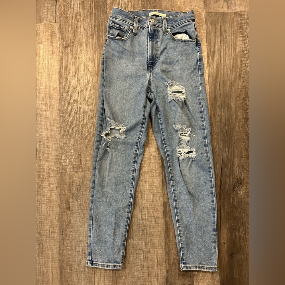 Levi's Light Blue Distressed Jeans